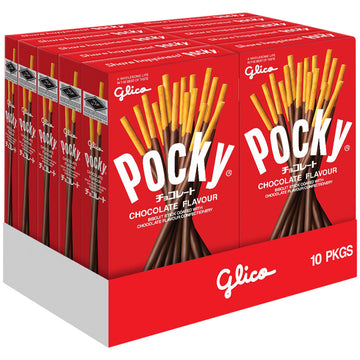 10 Pack x Pocky Chocolate Coated Biscuit Stick 47g